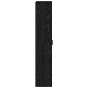 Highboard Schwarz Eichen-Optik 180 cm