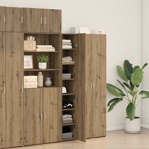 Highboard 2er Set Artisan Eiche 185 cm