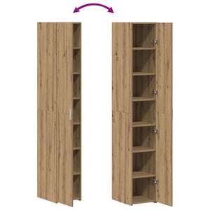 Highboard 2er Set Artisan Eiche 185 cm