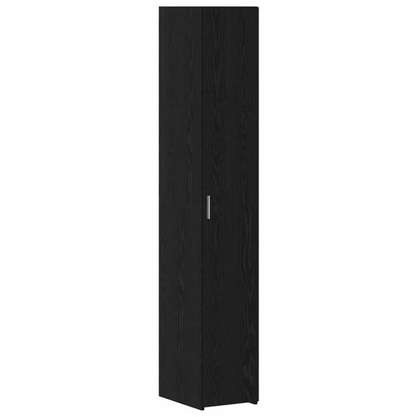 vidaXL Highboard 2 pcs Black Oak Look 30 x 42.5 x 185 cm
