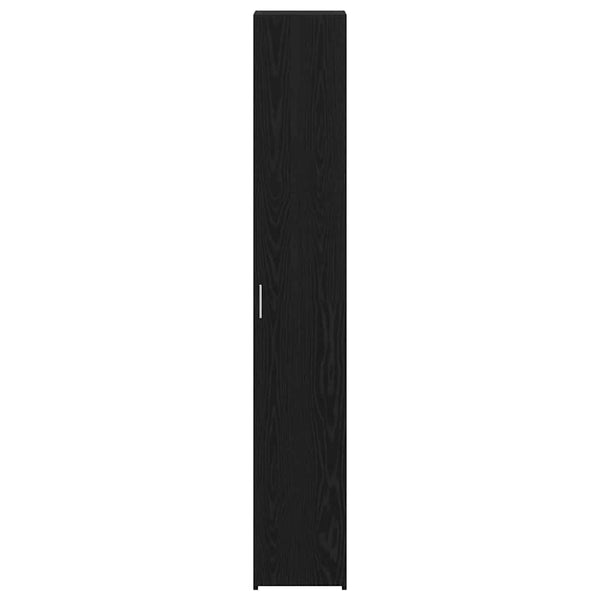 vidaXL Highboard 2 pcs Black Oak Look 30 x 42.5 x 185 cm