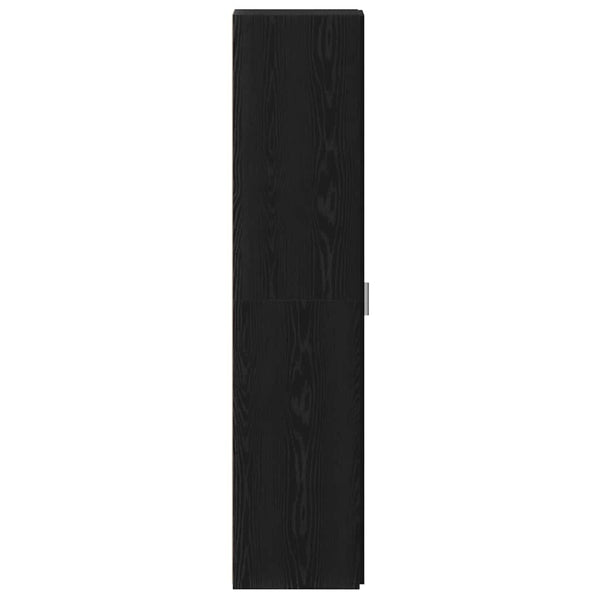 vidaXL Highboard 2 pcs Black Oak Look 30 x 42.5 x 185 cm