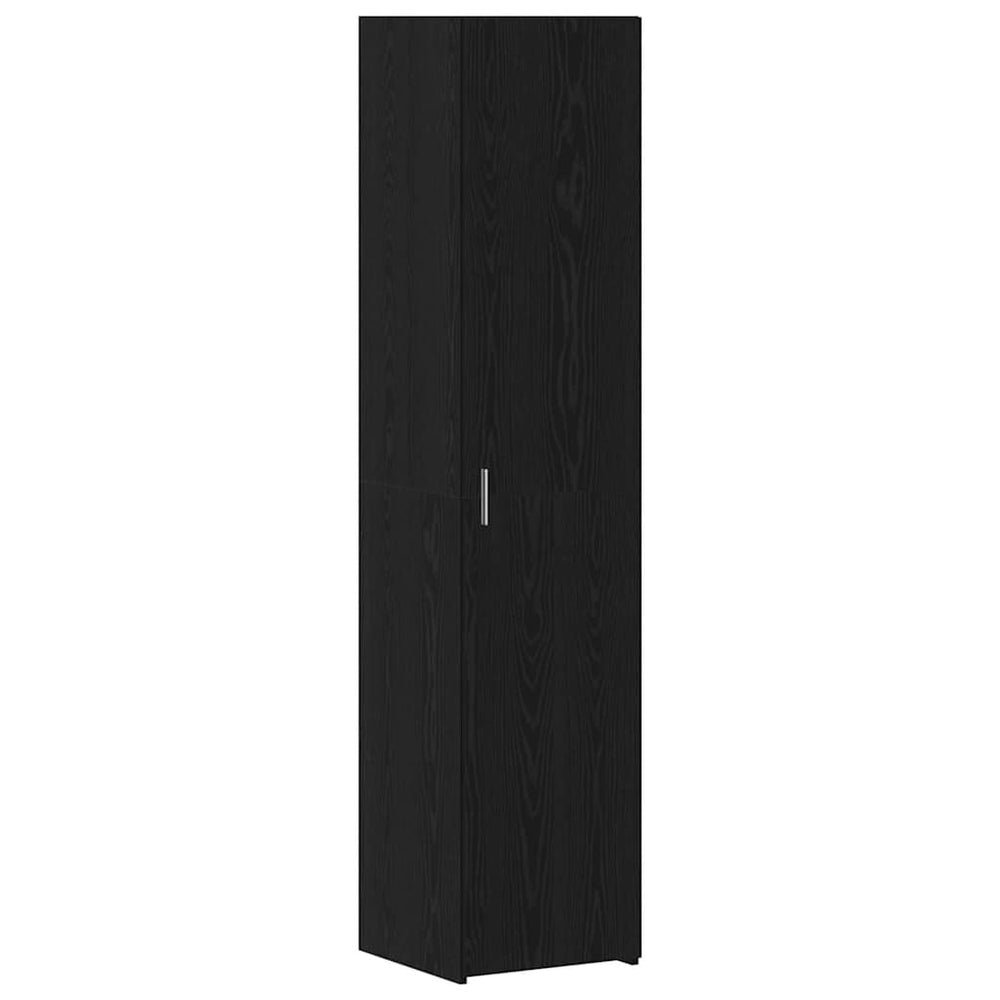 Highboard Schwarz Eichenoptik 185 cm