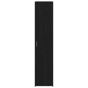 Highboard Schwarz Eichenoptik 185 cm