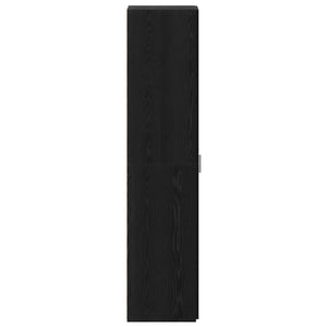 Highboard Schwarz Eichenoptik 185 cm
