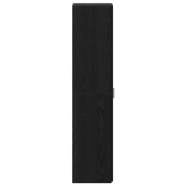 Highboard Schwarz Eichenoptik 185 cm
