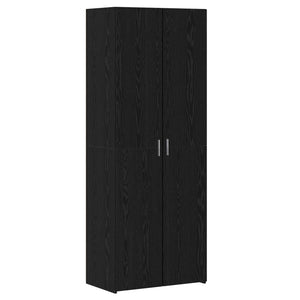 vidaXL Highboard 2 pcs Black Oak Look 70 x 42.5 x 185 cm