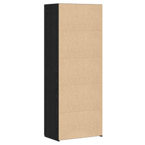 vidaXL Highboard 2 pcs Black Oak Look 70 x 42.5 x 185 cm
