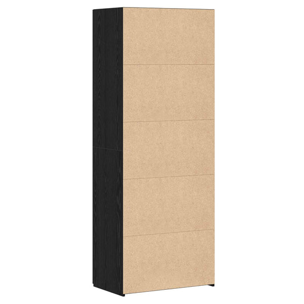 vidaXL Highboard 2 pcs Black Oak Look 70 x 42.5 x 185 cm