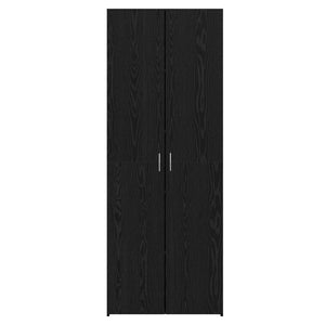 vidaXL Highboard 2 pcs Black Oak Look 70 x 42.5 x 185 cm