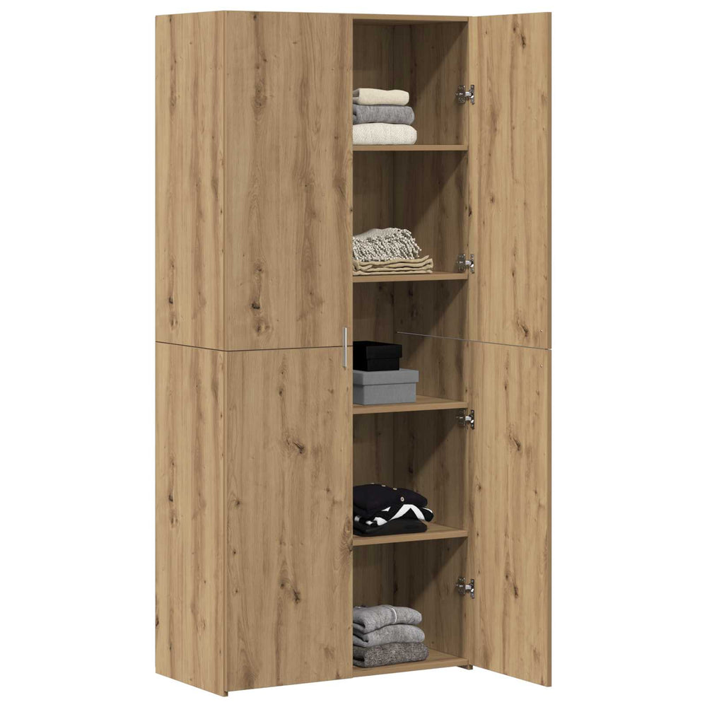 Highboard 2er Set Artisan Eiche 80x42x185cm