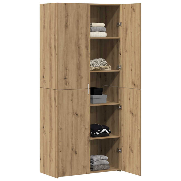Highboard 2er Set Artisan Eiche 80x42x185cm