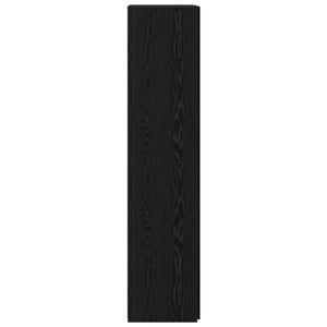 Highboard 2er Set Schwarz Eichenoptik