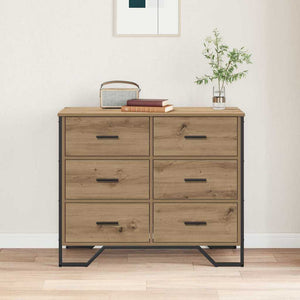 Kommode mit Schubladen, Artisan-Eiche, 2er-Set