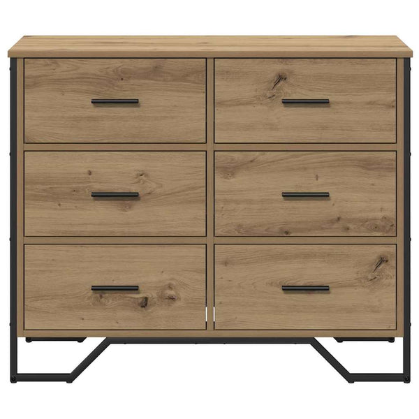 Kommode mit Schubladen, Artisan-Eiche, 2er-Set