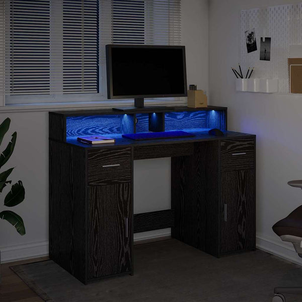 Schreibtisch Schwarze Eiche 120 cm