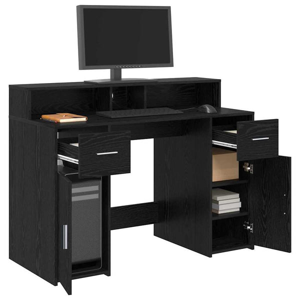 Schreibtisch Schwarze Eiche 120 cm