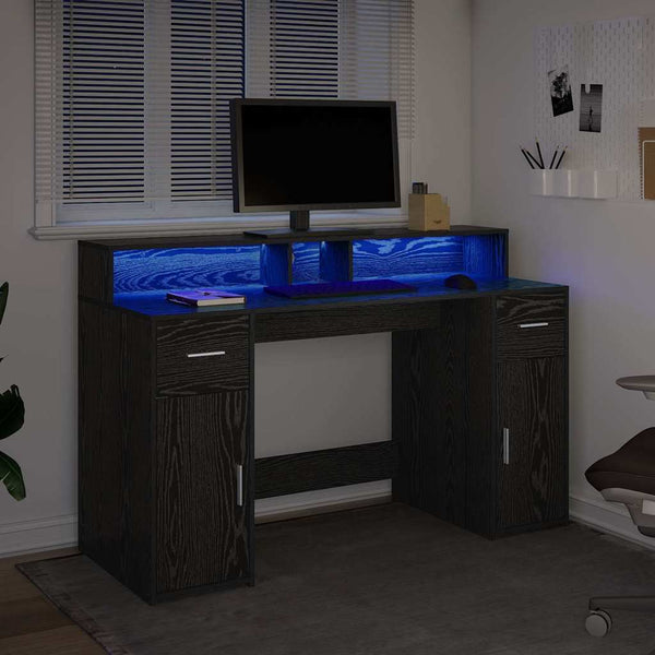 Schreibtisch Schwarze Eiche 140 cm