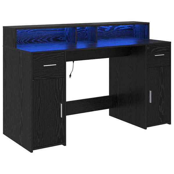 Schreibtisch Schwarze Eiche 140 cm