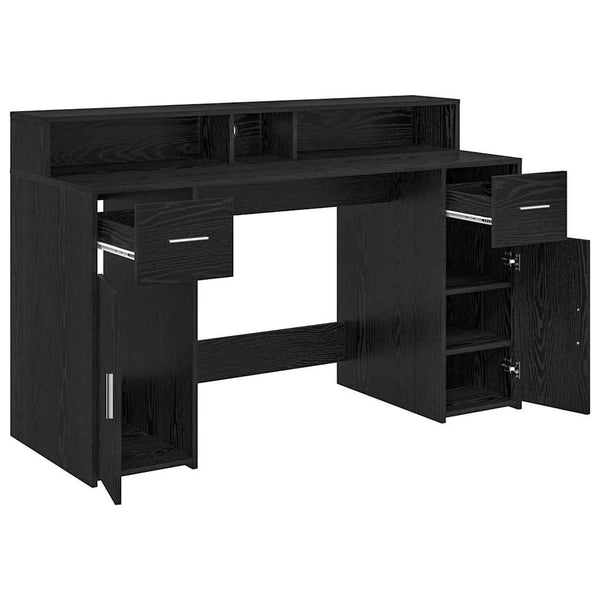 Schreibtisch Schwarze Eiche 140 cm