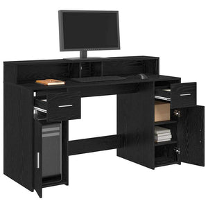 Schreibtisch Schwarze Eiche 140 cm