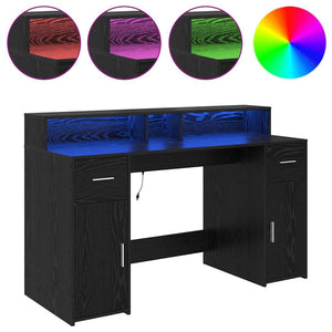 Schreibtisch Schwarze Eiche 140 cm