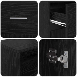 Schreibtisch Schwarze Eiche 160 cm mit LED