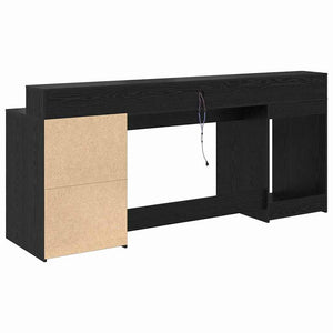 Schreibtisch Schwarze Eiche 200 cm