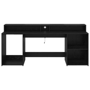 Schreibtisch Schwarze Eiche 200 cm