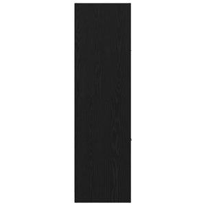 Apothekerschrank Schwarz Eichenoptik 144,5 cm