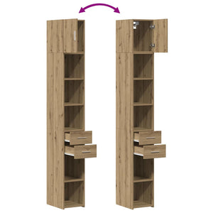 Aufbewahrungsschrank 2er Set Artisan-Eiche