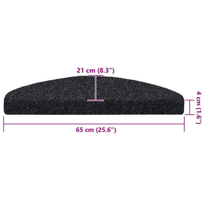Selbstklebende Stufenmatten, 20er Set, Schwarz