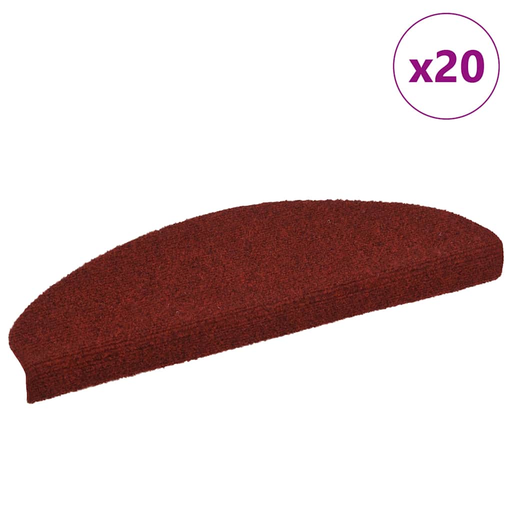 Stufenmatten Selbstklebend Bordeauxrot 20er Set