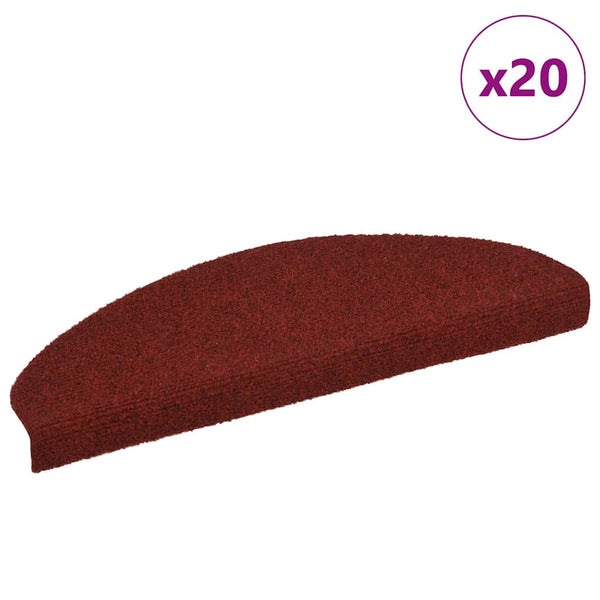 Stufenmatten Selbstklebend Bordeauxrot 20er Set