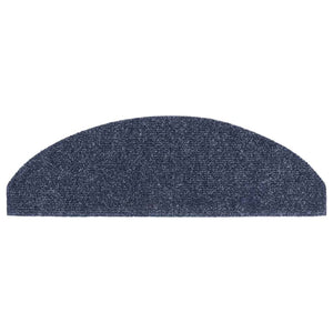 Selbstklebende Stufenmatten Blau Halbrund 20er Set