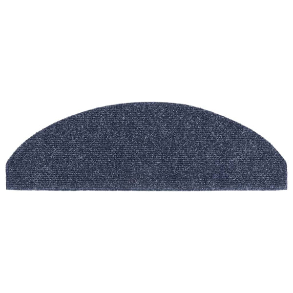Selbstklebende Stufenmatten Blau Halbrund 20er Set