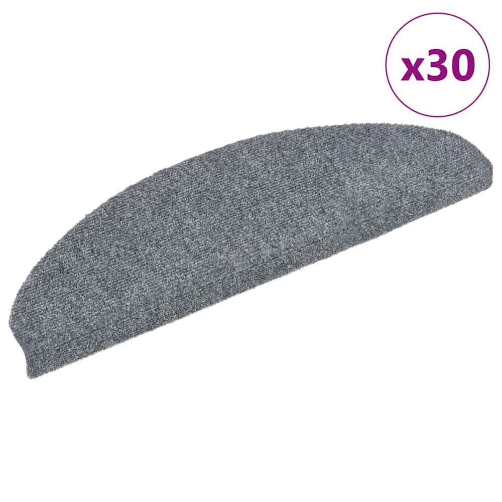 Selbstklebende Stufenmatten, 30er Set, Hellgrau