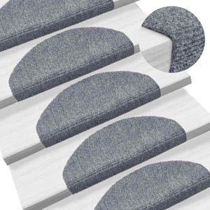 Selbstklebende Stufenmatten, 30er Set, Hellgrau