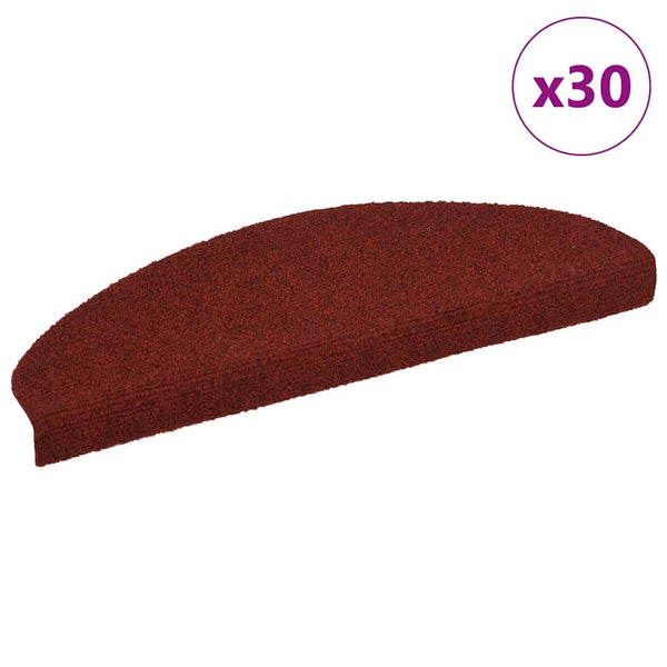 Selbstklebende Stufenmatten Bordeauxrot 30er Set