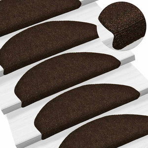 Selbstklebende Stufenmatten, 30er Set, Braun