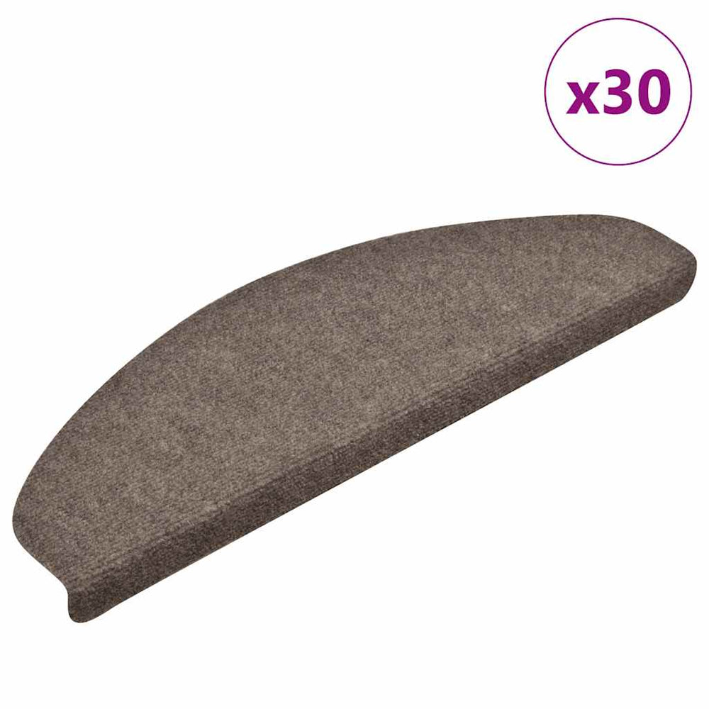 Stufenmatten Selbstklebend Beige Halbrund 30er Set