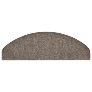 Stufenmatten Selbstklebend Beige Halbrund 30er Set