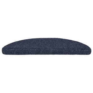 Selbstklebende Stufenmatten Blau Halbrund, 20er Set