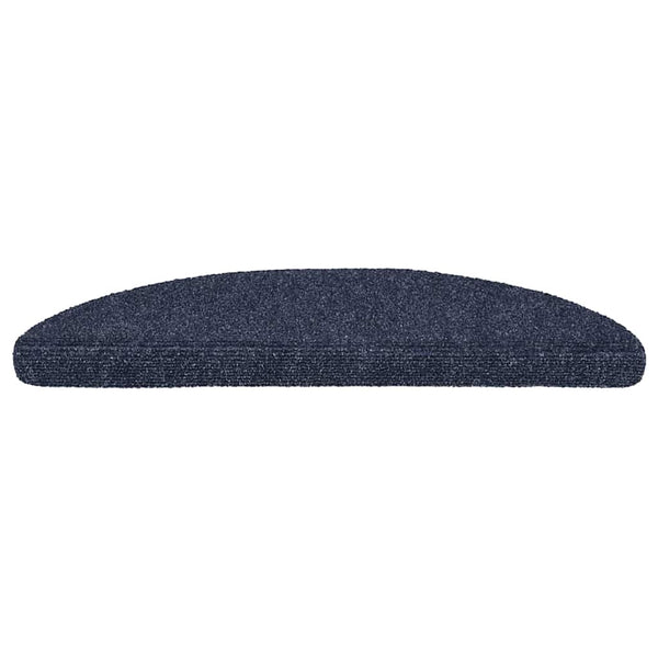 Selbstklebende Stufenmatten Blau Halbrund, 20er Set
