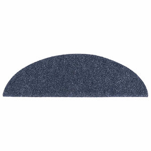 Selbstklebende Stufenmatten Blau Halbrund, 20er Set