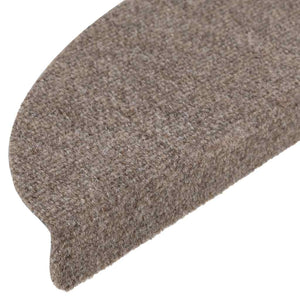 Selbstklebende Stufenmatten Beige Halbrund 20 Stk.