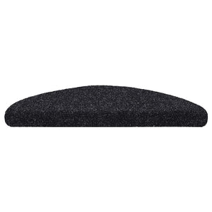 Selbstklebende Stufenmatten, 30er Set, Schwarz