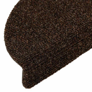 Selbstklebende Stufenmatten Braun 30 Stk. Halbrund