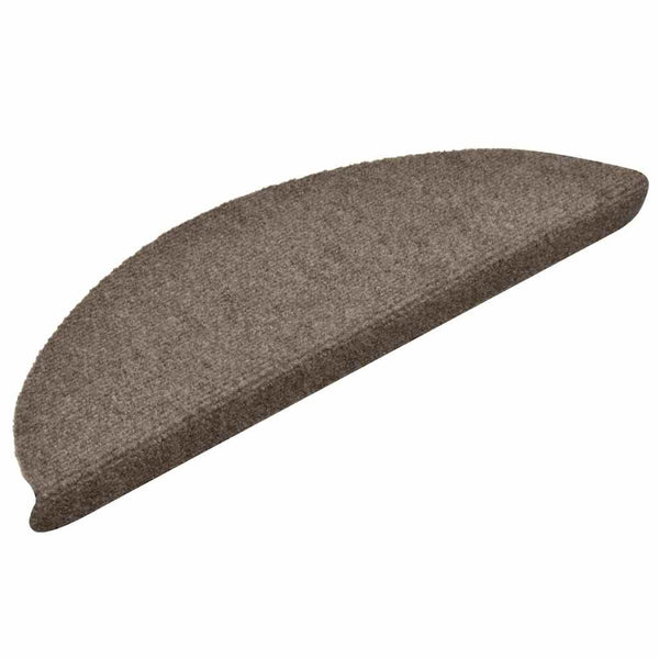 Selbstklebende Stufenmatten Beige Halbrund, 30 Stk.