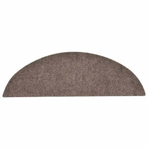 Selbstklebende Stufenmatten Beige Halbrund, 30 Stk.